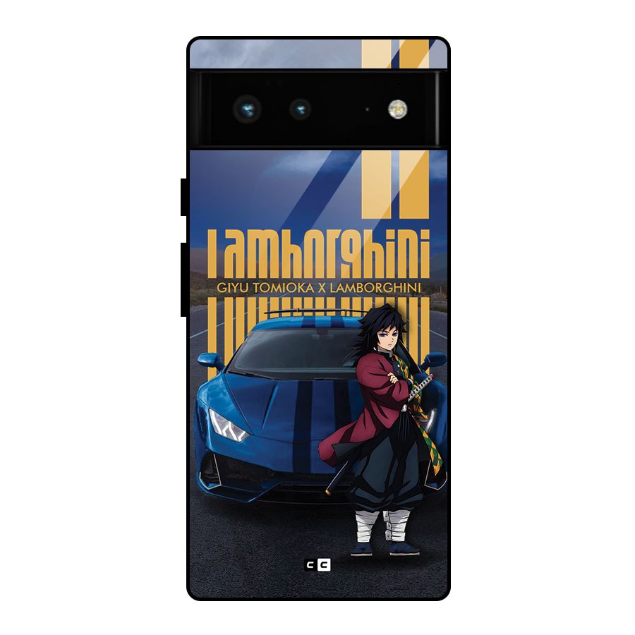 Giyu Tomioka Supercar Glass Back Case for Google Pixel 6