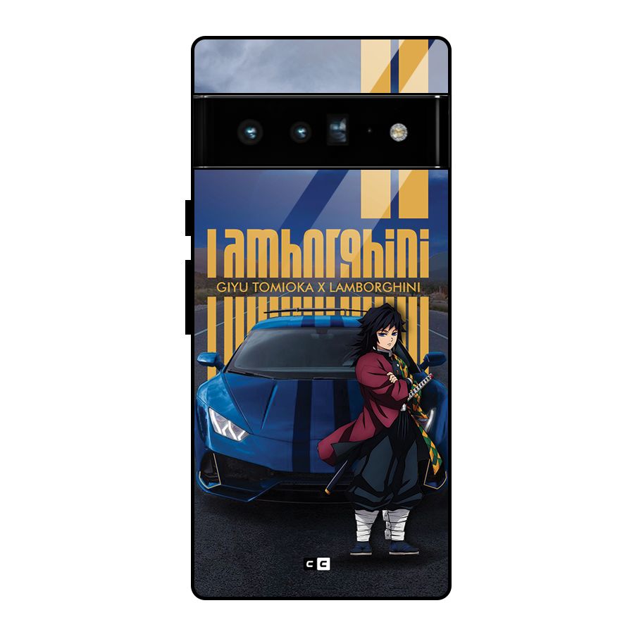 Giyu Tomioka Supercar Glass Back Case for Google Pixel 6 Pro