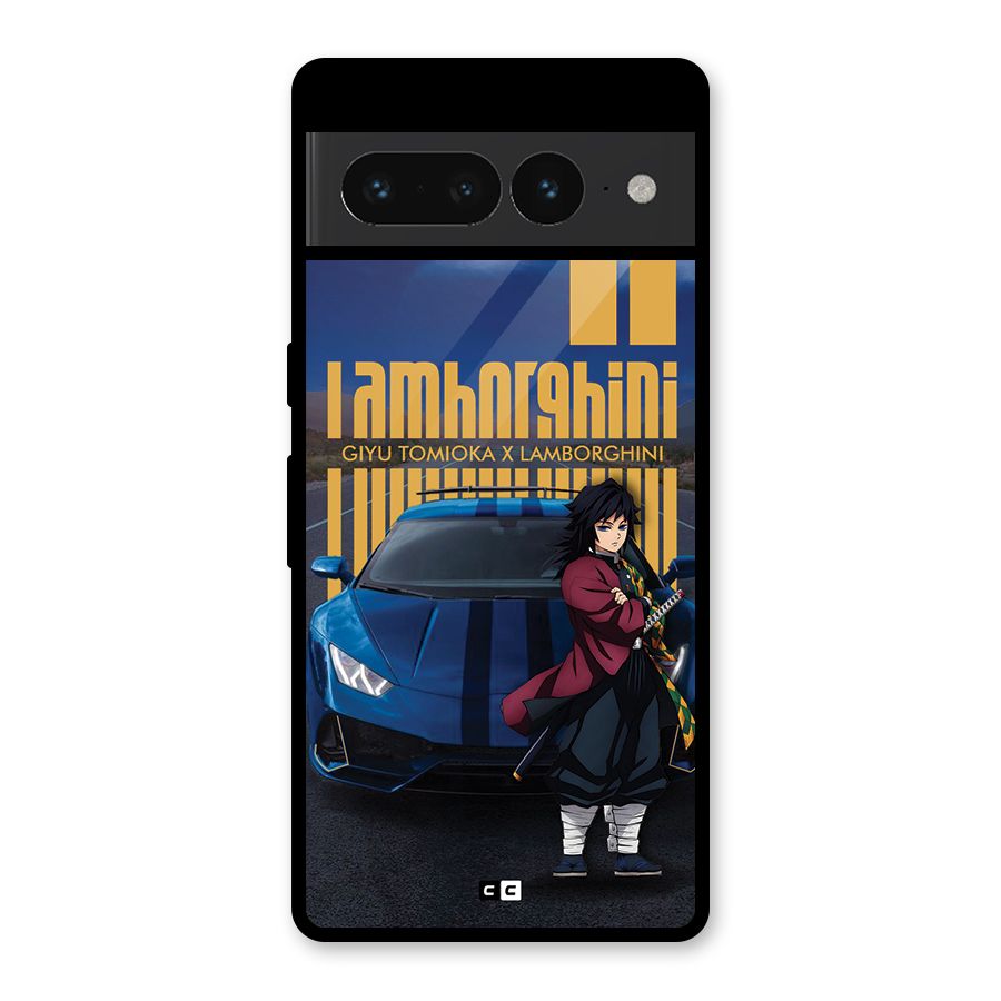Giyu Tomioka Supercar Glass Back Case for Google Pixel 7 Pro