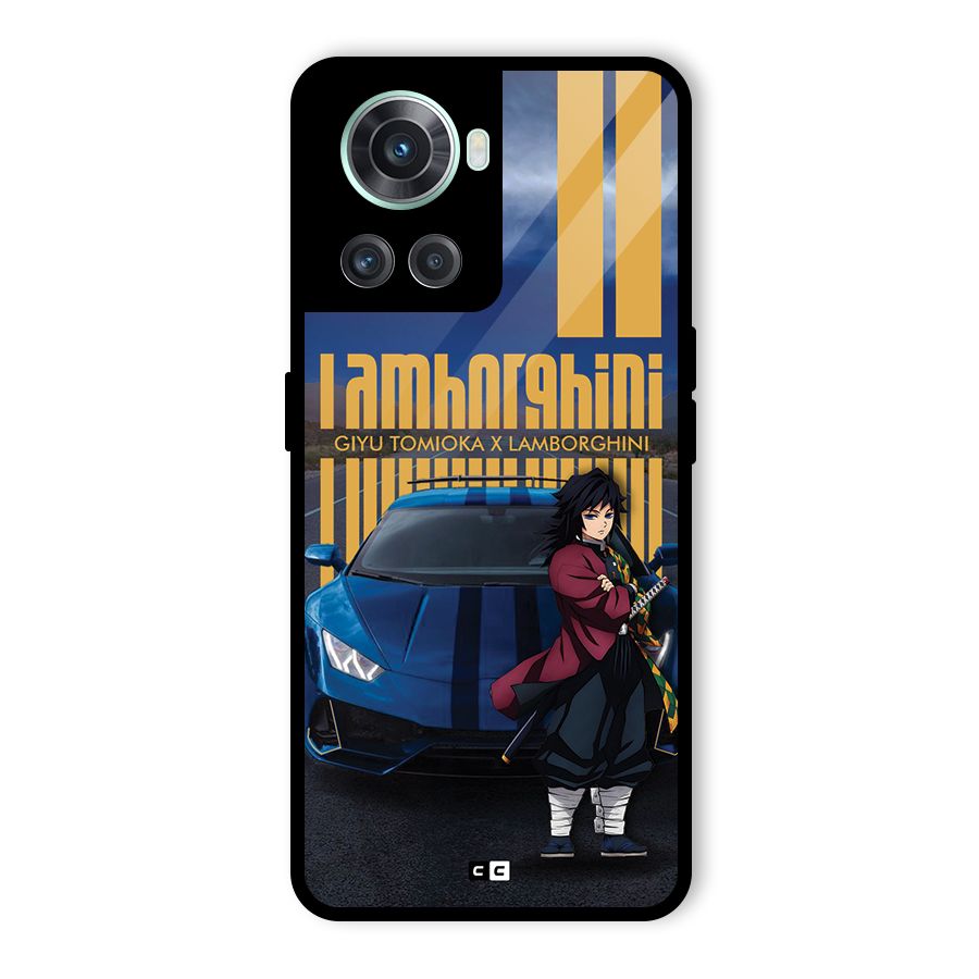 Giyu Tomioka Supercar Glass Back Case for OnePlus 10R