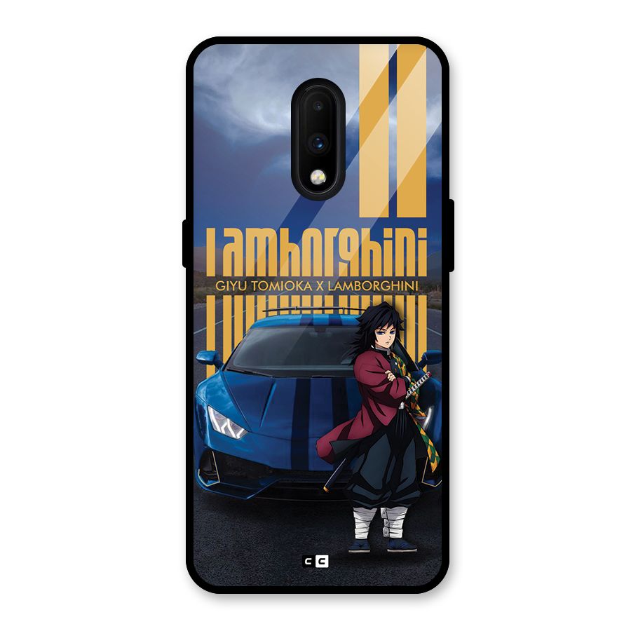 Giyu Tomioka Supercar Glass Back Case for OnePlus 7