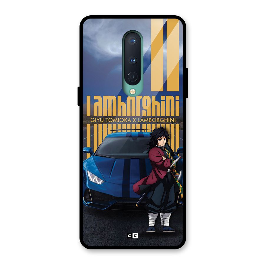 Giyu Tomioka Supercar Glass Back Case for OnePlus 8