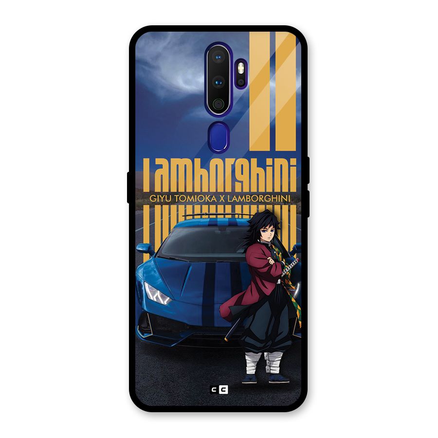 Giyu Tomioka Supercar Glass Back Case for Oppo A9 (2020)