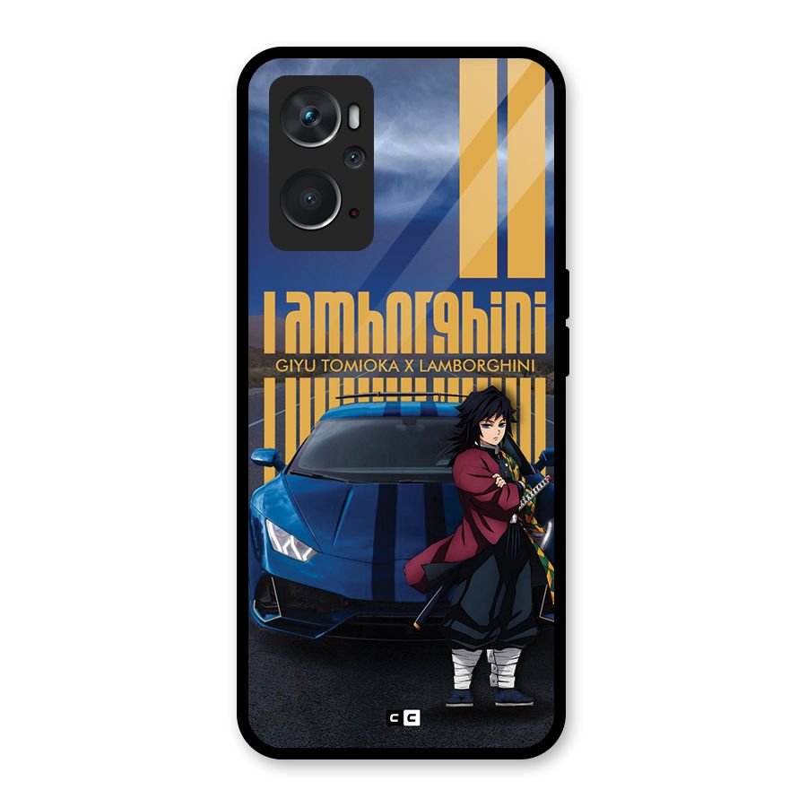 Giyu Tomioka Supercar Glass Back Case for Oppo K10 4G