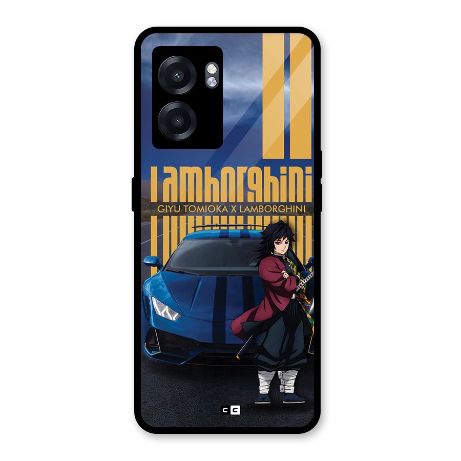 Giyu Tomioka Supercar Glass Back Case for Realme Narzo 50 5G