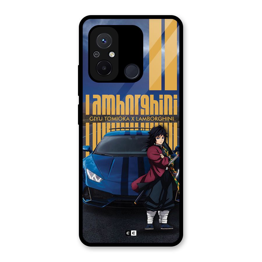 Giyu Tomioka Supercar Glass Back Case for Redmi 12C
