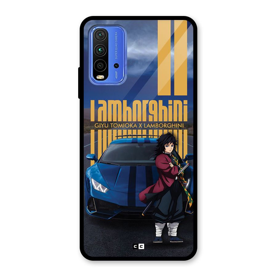 Giyu Tomioka Supercar Glass Back Case for Redmi 9 Power