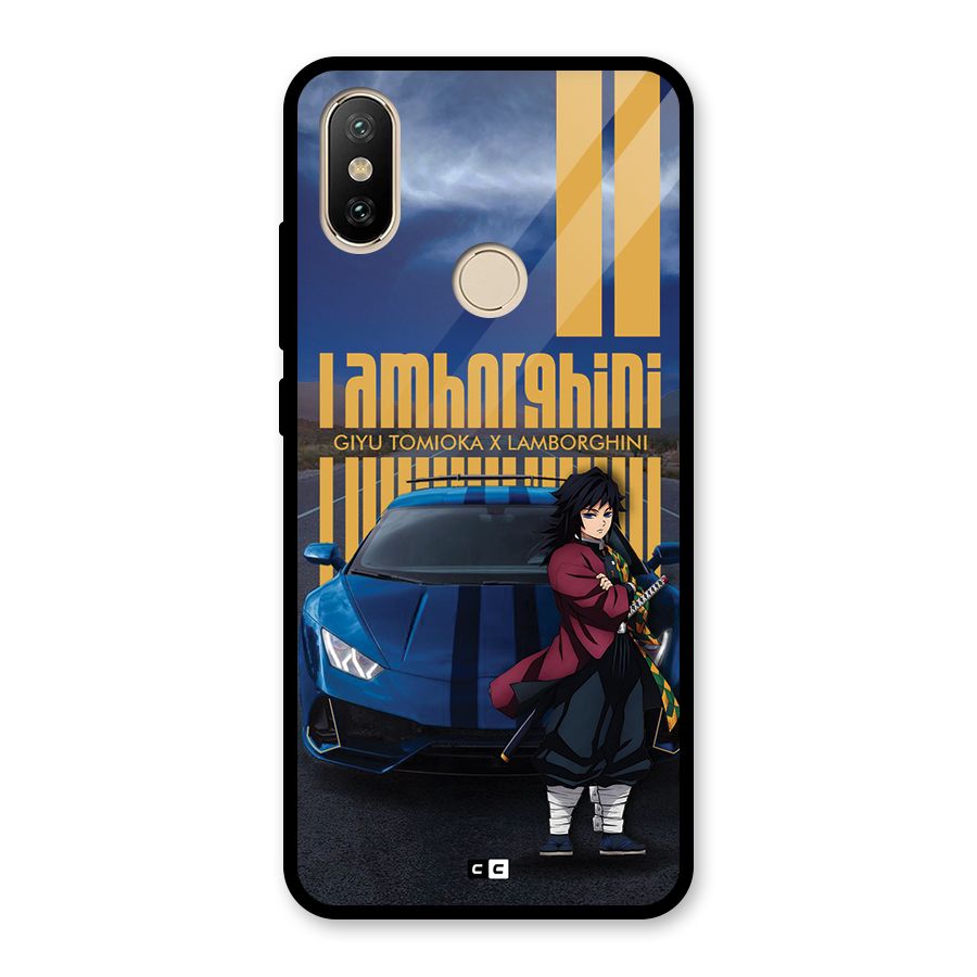 Giyu Tomioka Supercar Glass Back Case for Redmi A2