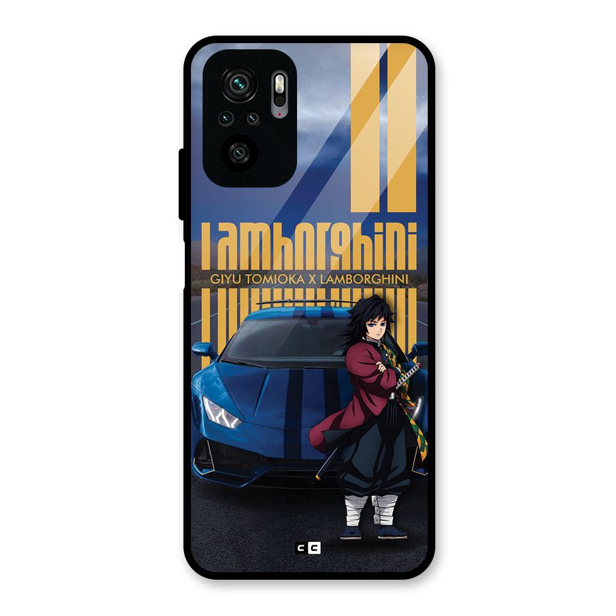 Giyu Tomioka Supercar Glass Back Case for Redmi Note 11 SE