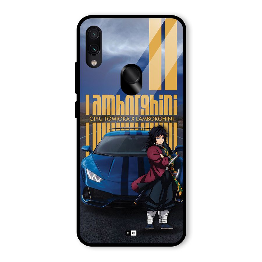 Giyu Tomioka Supercar Glass Back Case for Redmi Note 7S