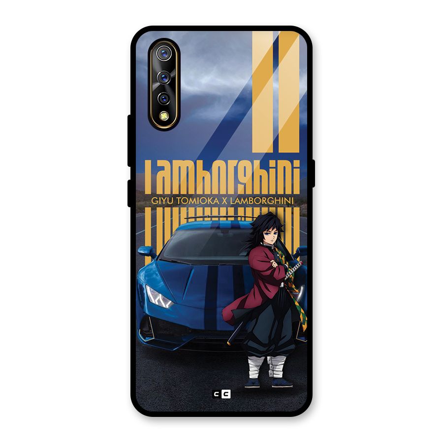 Giyu Tomioka Supercar Glass Back Case for Vivo S1