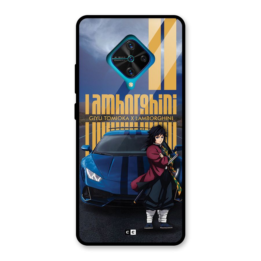 Giyu Tomioka Supercar Glass Back Case for Vivo S1 Pro