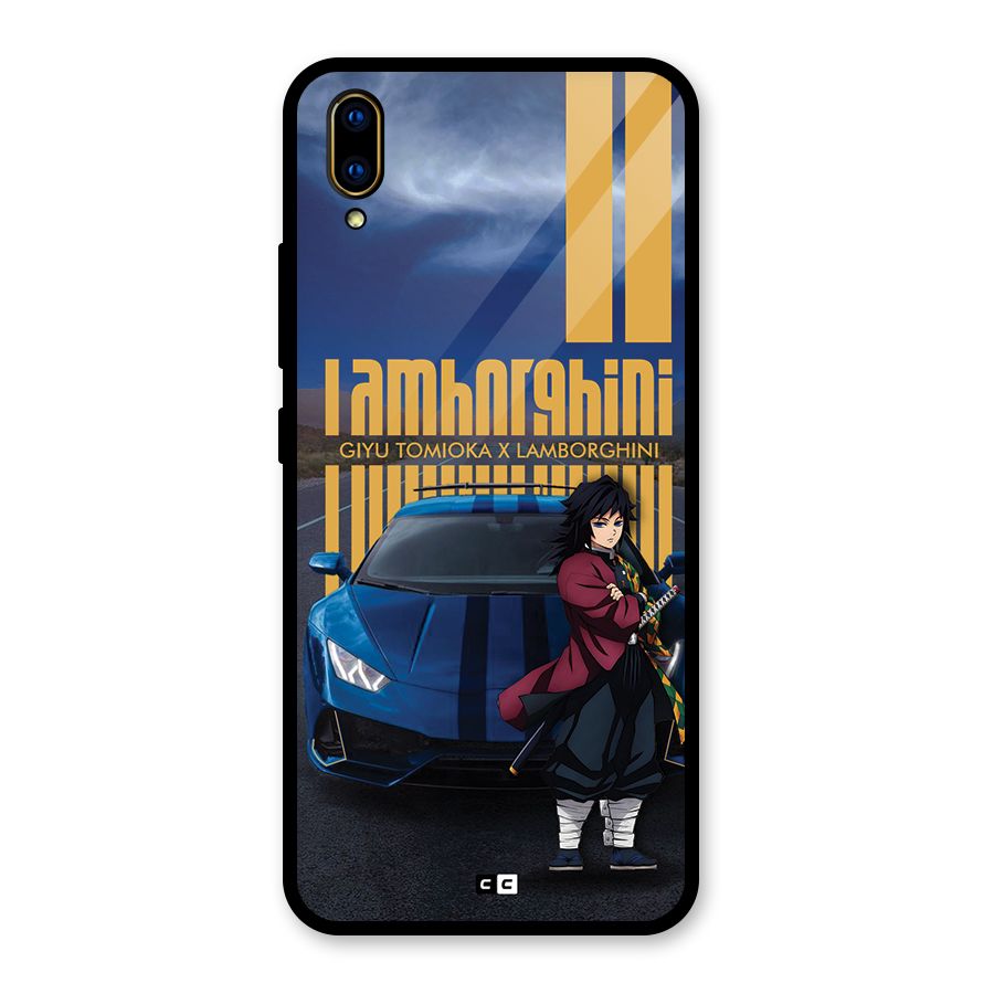 Giyu Tomioka Supercar Glass Back Case for Vivo V11 Pro