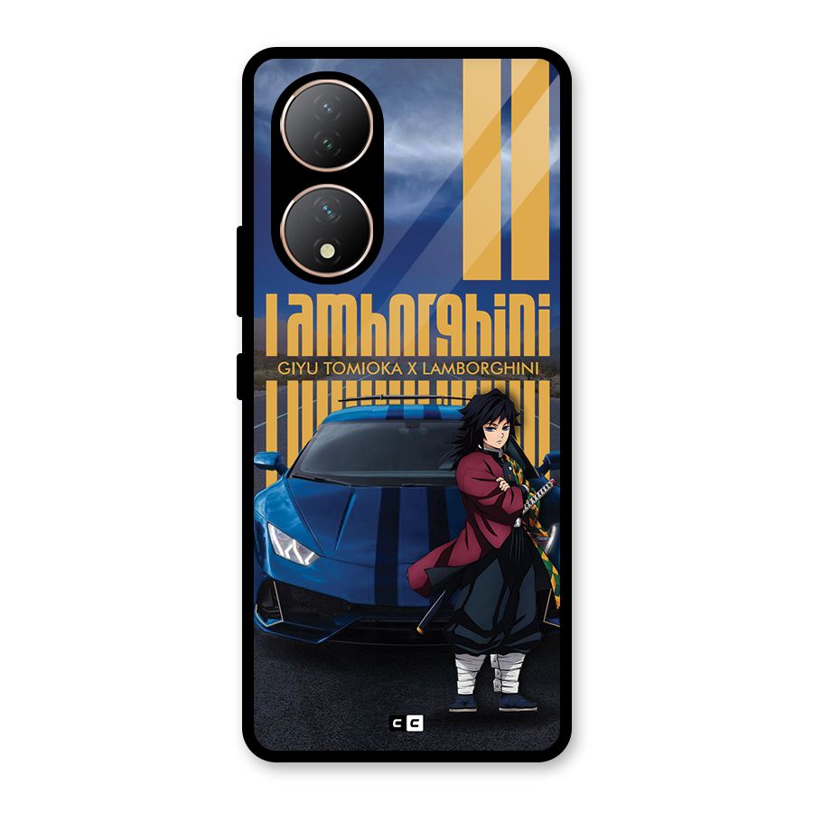 Giyu Tomioka Supercar Glass Back Case for Vivo Y100
