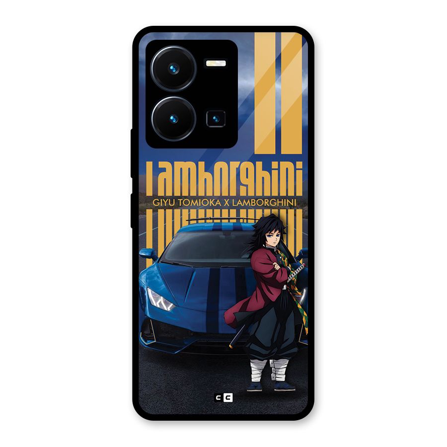 Giyu Tomioka Supercar Glass Back Case for Vivo Y35