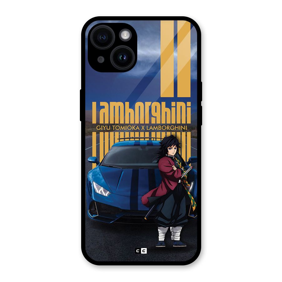 Giyu Tomioka Supercar Glass Back Case for iPhone 14