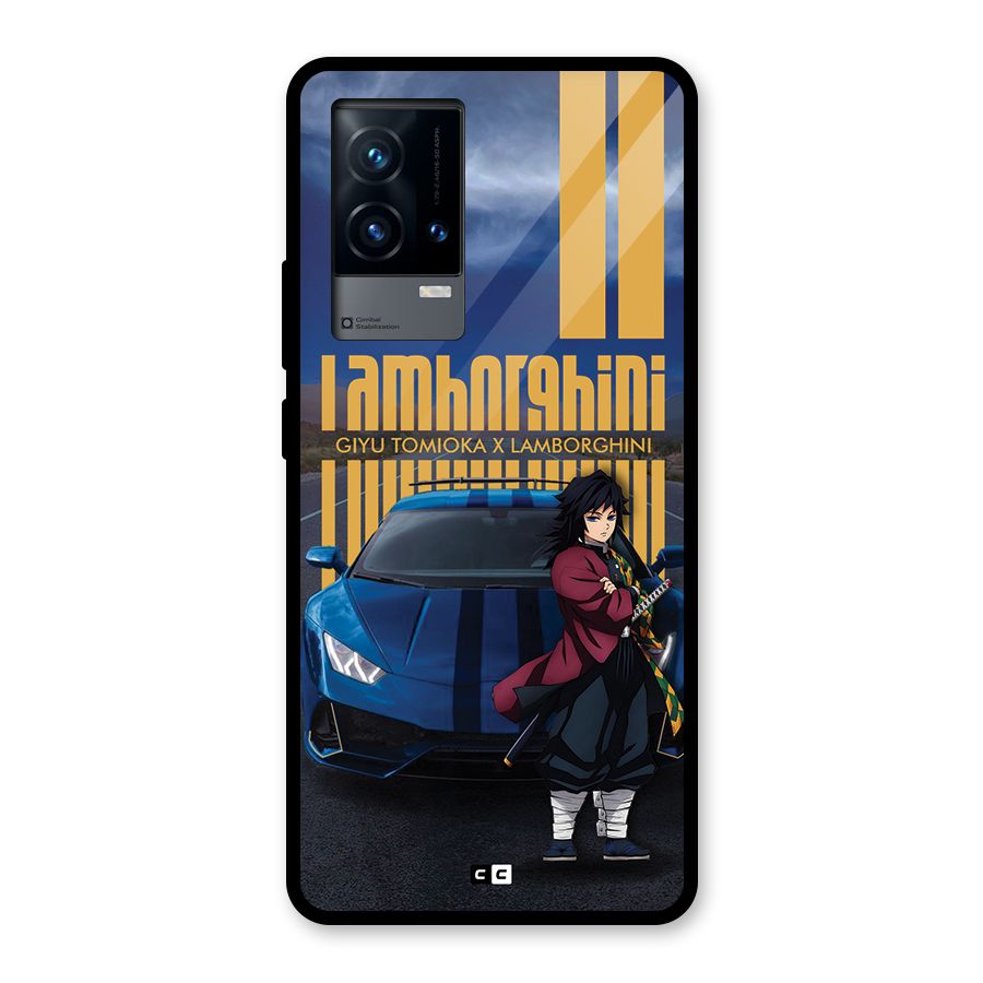 Giyu Tomioka Supercar Glass Back Case for iQOO 9 5G