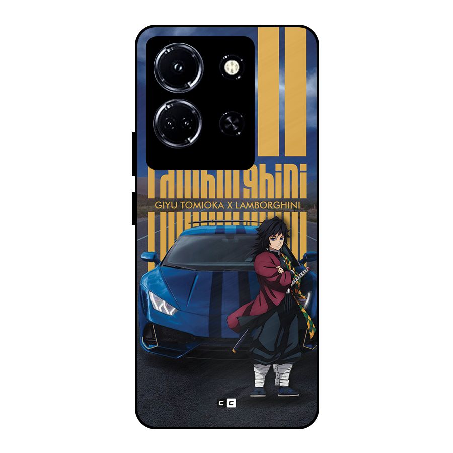 Giyu Tomioka Supercar Metal Back Case for Infinix Note 30 5G