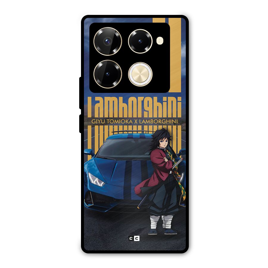 Giyu Tomioka Supercar Metal Back Case for Infinix Note 40 Pro