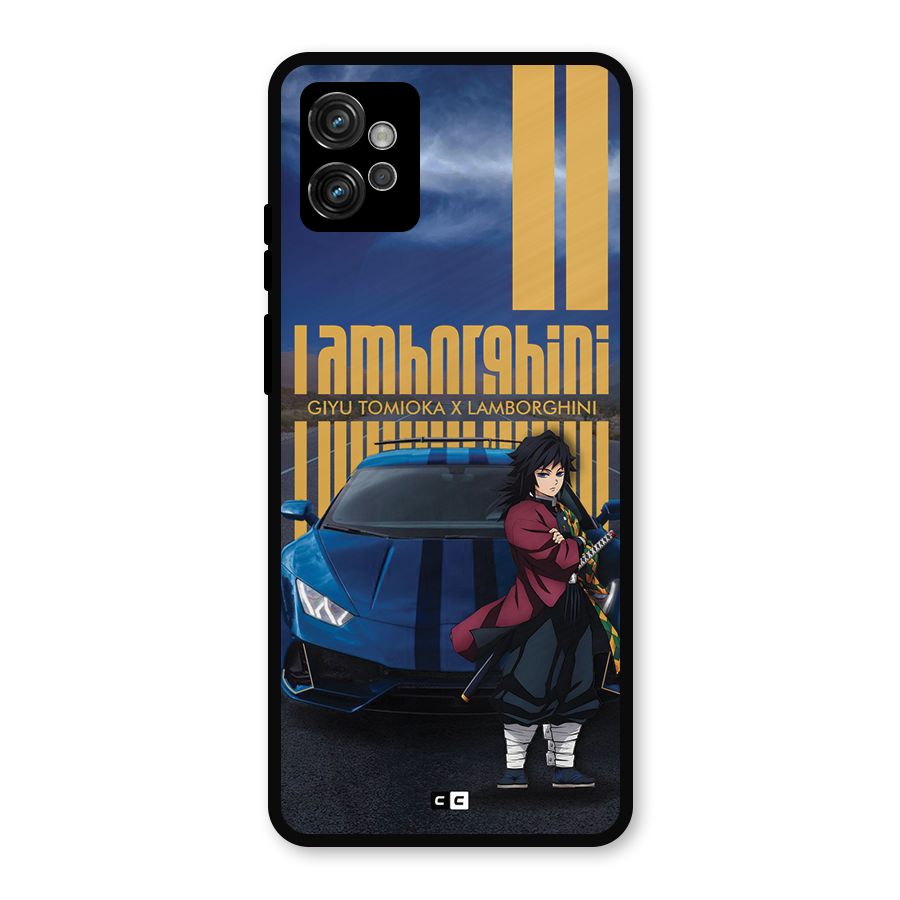 Giyu Tomioka Supercar Metal Back Case for Moto G32