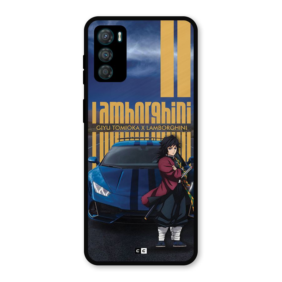 Giyu Tomioka Supercar Metal Back Case for Moto G42