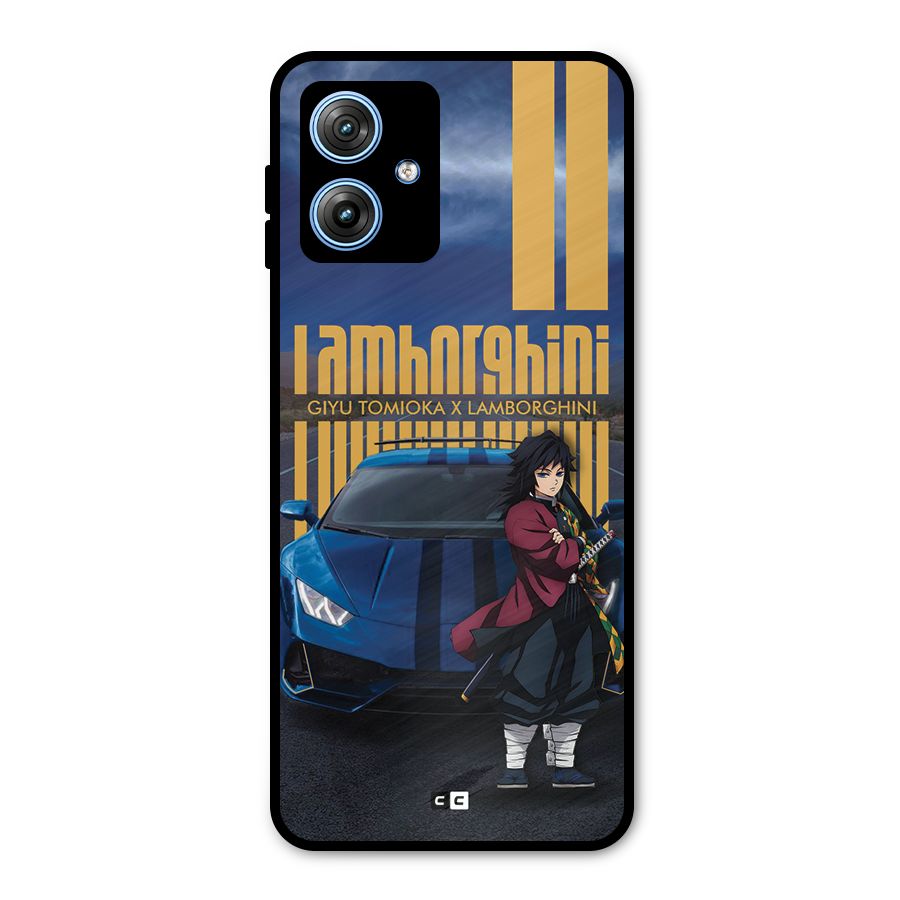 Giyu Tomioka Supercar Metal Back Case for Moto G54
