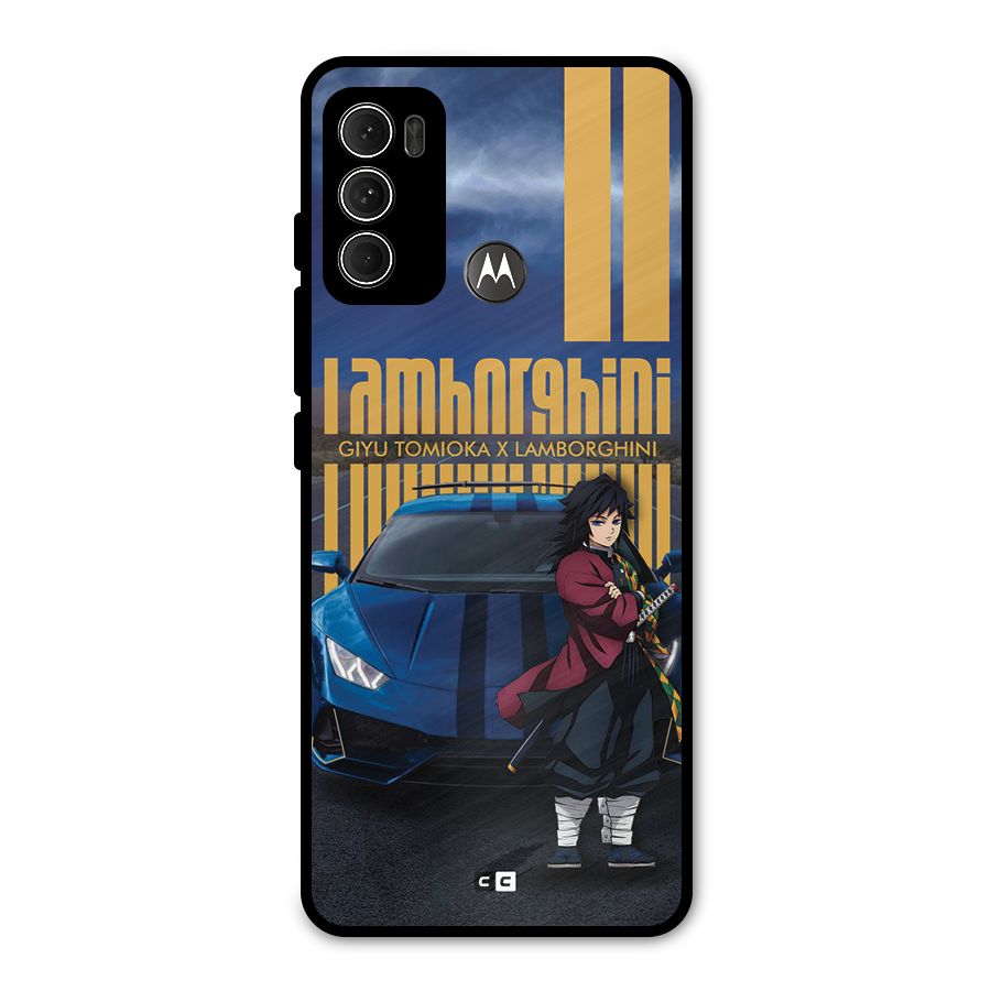 Giyu Tomioka Supercar Metal Back Case for Moto G60