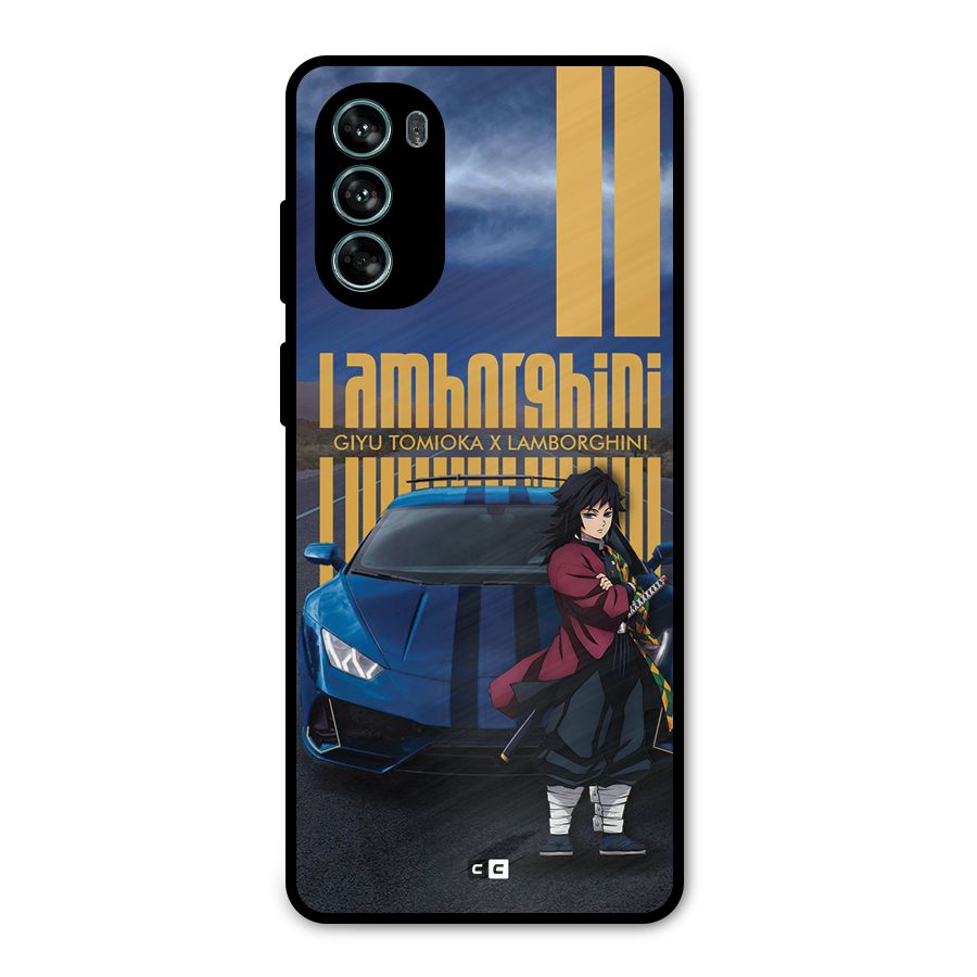 Giyu Tomioka Supercar Metal Back Case for Moto G62