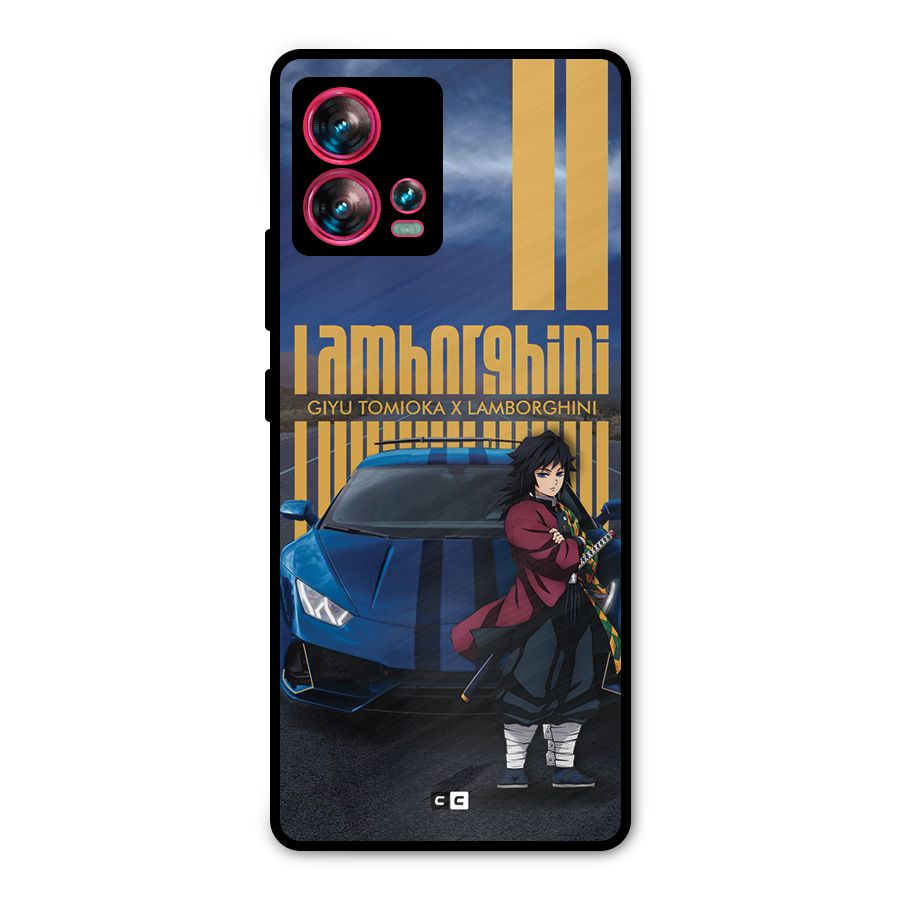 Giyu Tomioka Supercar Metal Back Case for Motorola Edge 30 Fusion