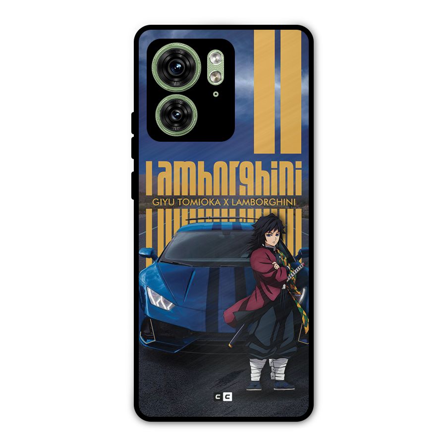 Giyu Tomioka Supercar Metal Back Case for Motorola Edge 40 5G