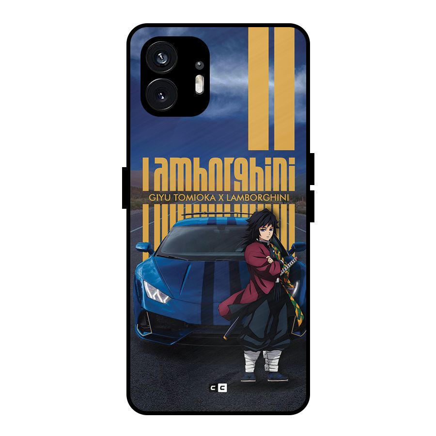 Giyu Tomioka Supercar Metal Back Case for Nothing Phone 2