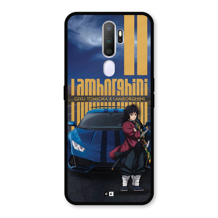 Giyu Tomioka Supercar Metal Back Case for Oppo A9 (2020)