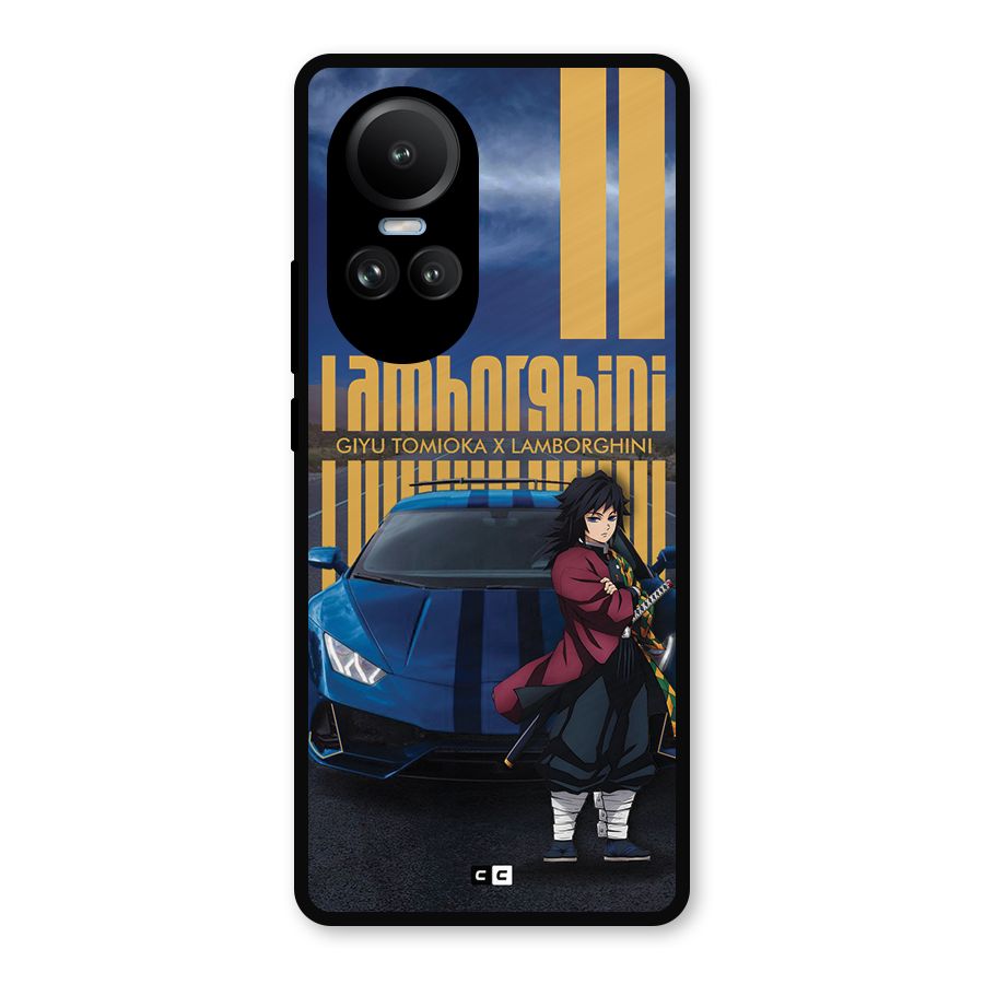 Giyu Tomioka Supercar Metal Back Case for Oppo Reno10