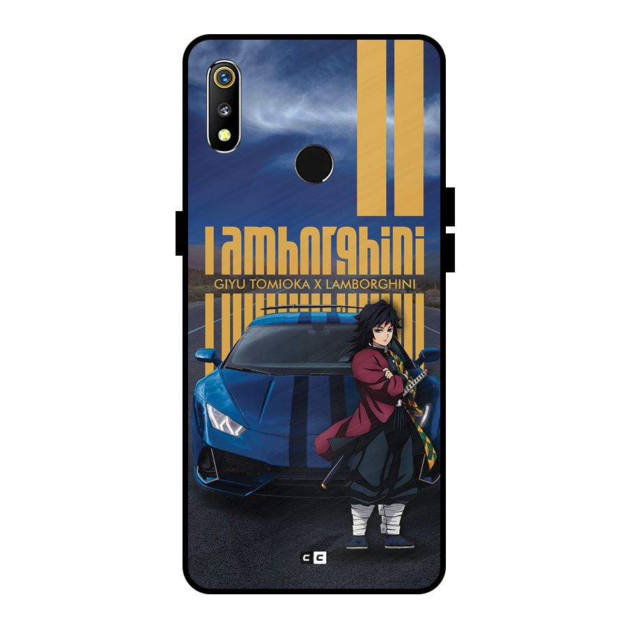 Giyu Tomioka Supercar Metal Back Case for Realme 3i