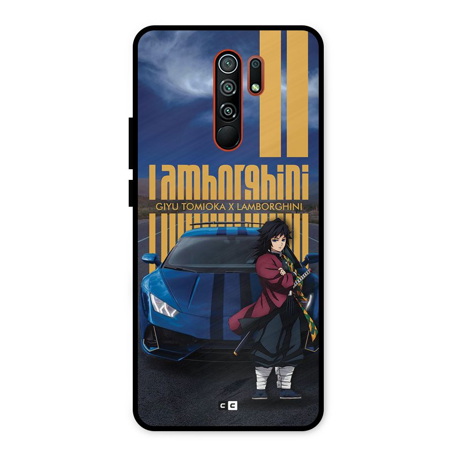 Giyu Tomioka Supercar Metal Back Case for Redmi 9 Prime