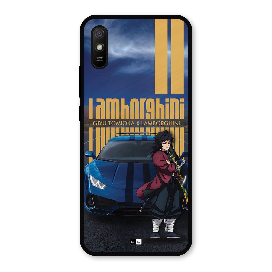 Giyu Tomioka Supercar Metal Back Case for Redmi 9a