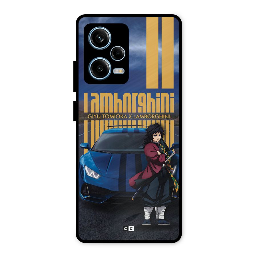 Giyu Tomioka Supercar Metal Back Case for Redmi Note 12 Pro