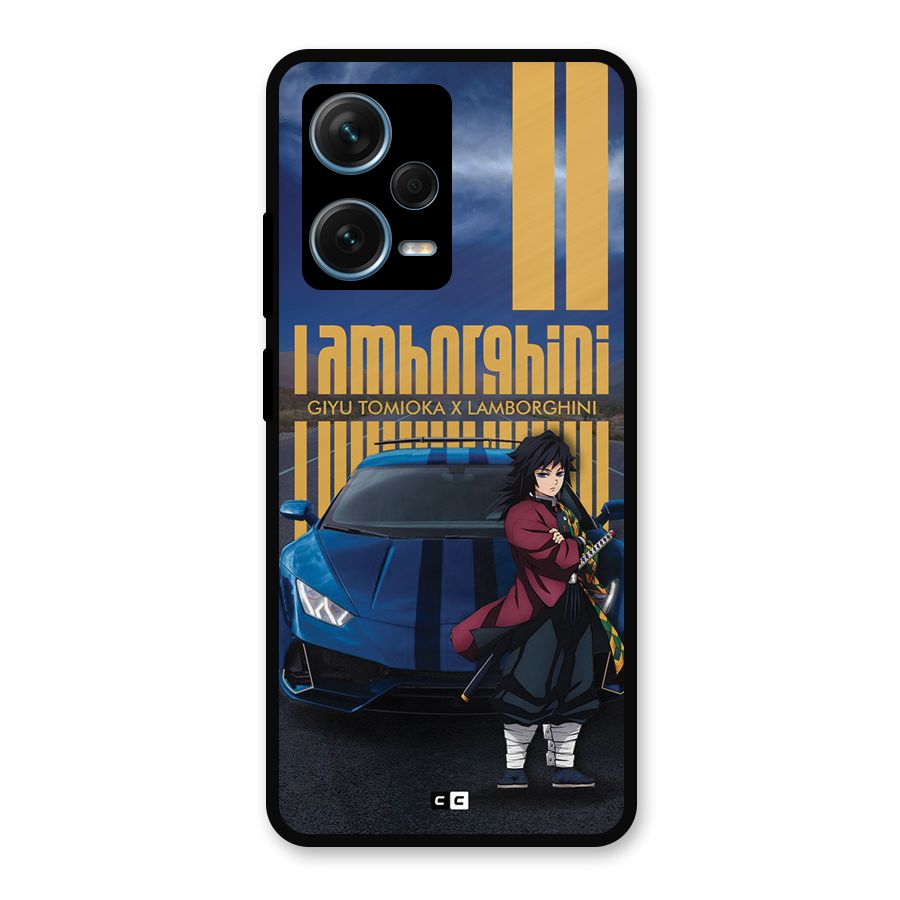 Giyu Tomioka Supercar Metal Back Case for Redmi Note 12 Pro Plus 5G