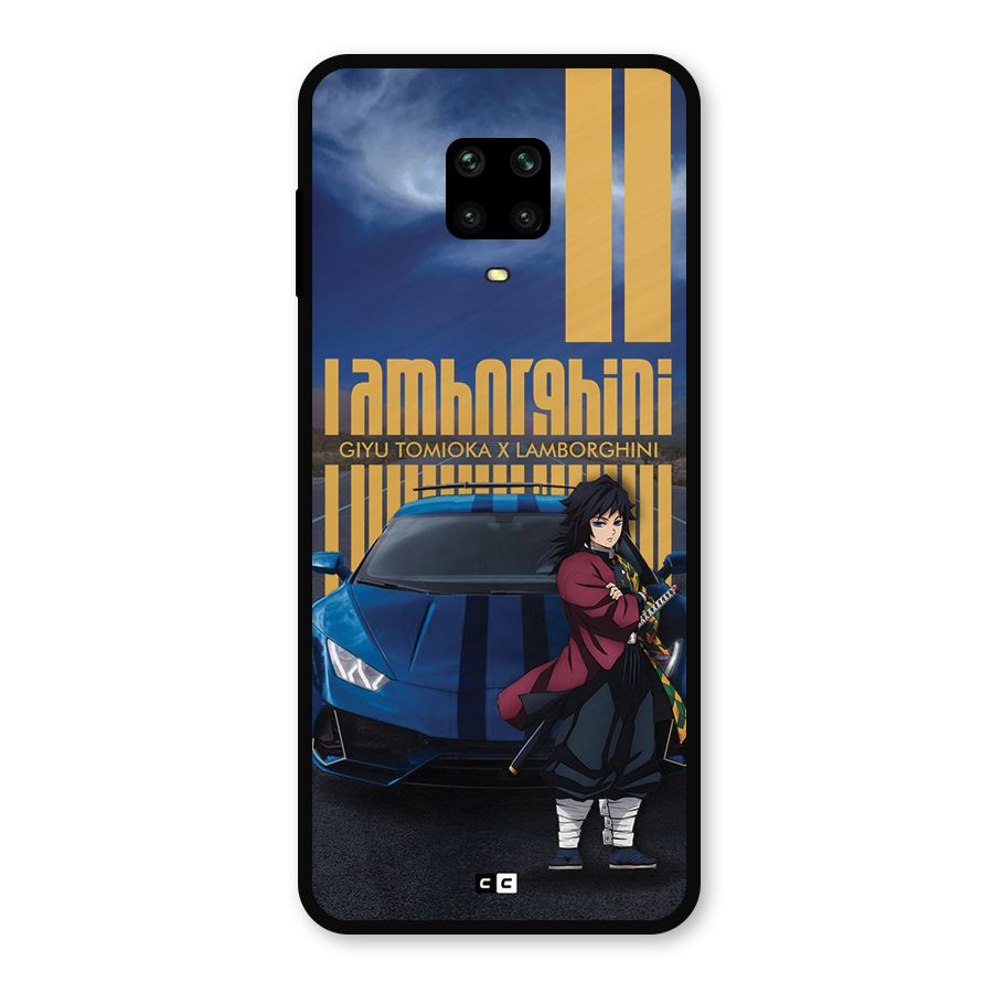 Giyu Tomioka Supercar Metal Back Case for Redmi Note 9 Pro