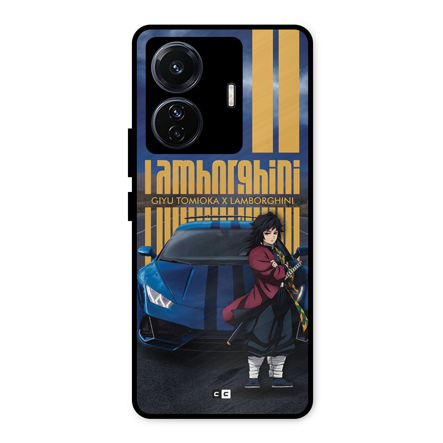 Giyu Tomioka Supercar Metal Back Case for Vivo T1 Pro