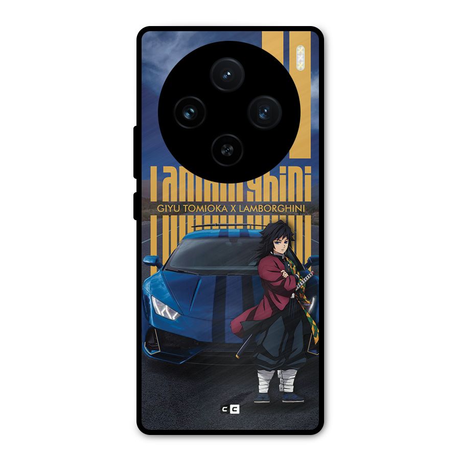 Giyu Tomioka Supercar Metal Back Case for Vivo X100