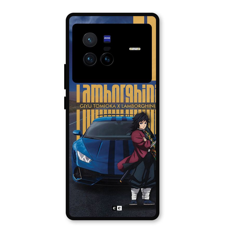Giyu Tomioka Supercar Metal Back Case for Vivo X80