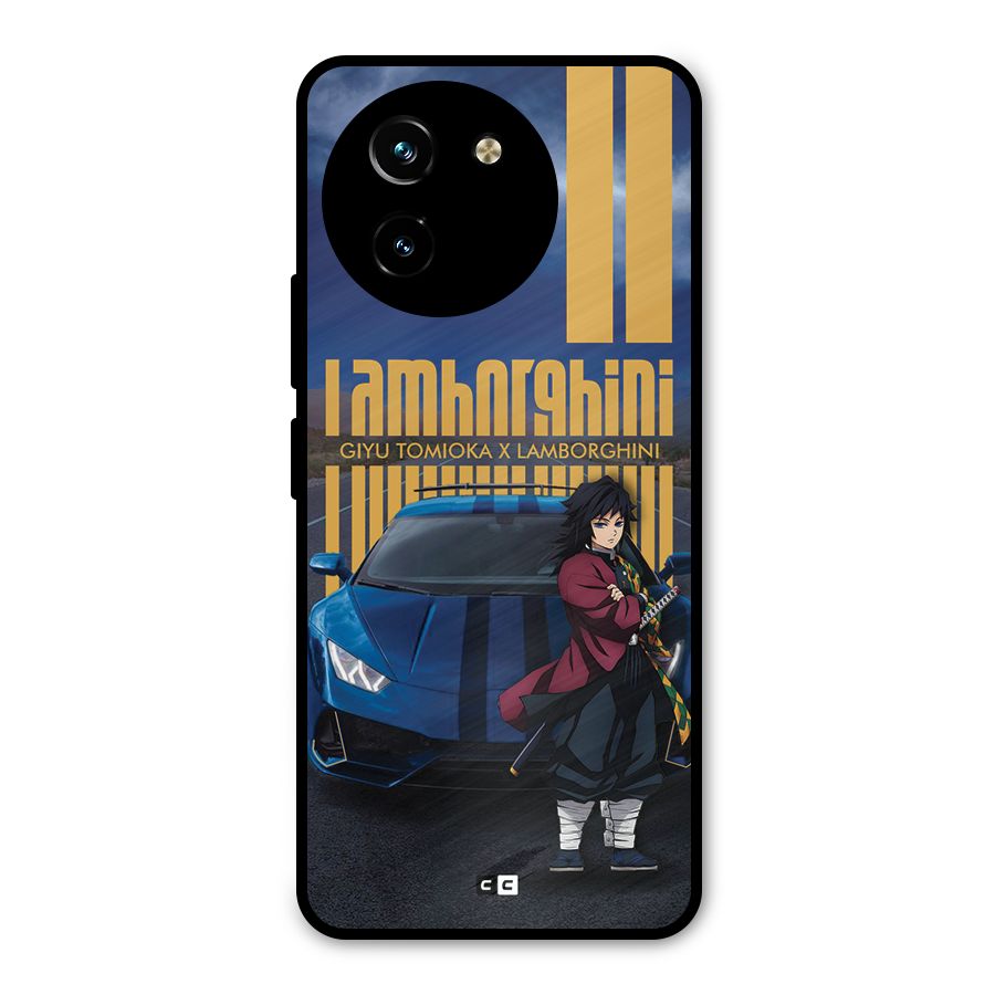 Giyu Tomioka Supercar Metal Back Case for Vivo Y200i
