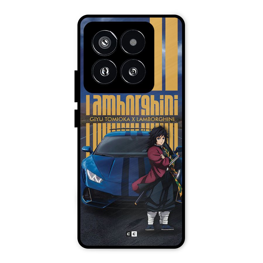 Giyu Tomioka Supercar Metal Back Case for Xiaomi 14 Pro