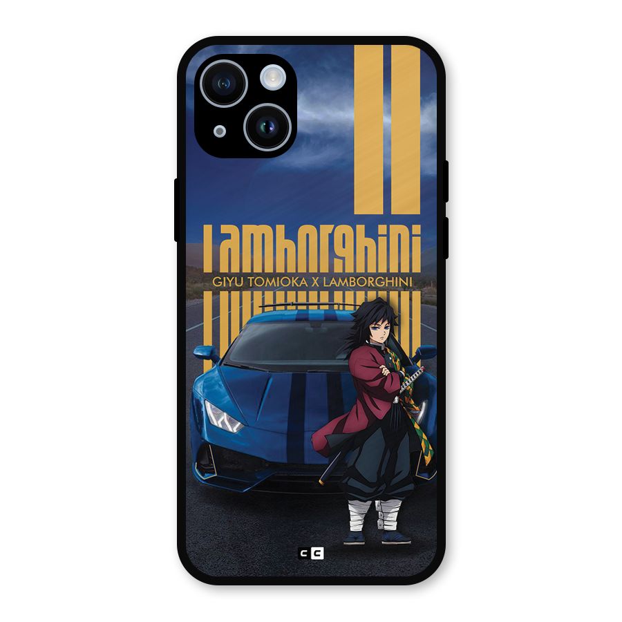 Giyu Tomioka Supercar Metal Back Case for iPhone 14