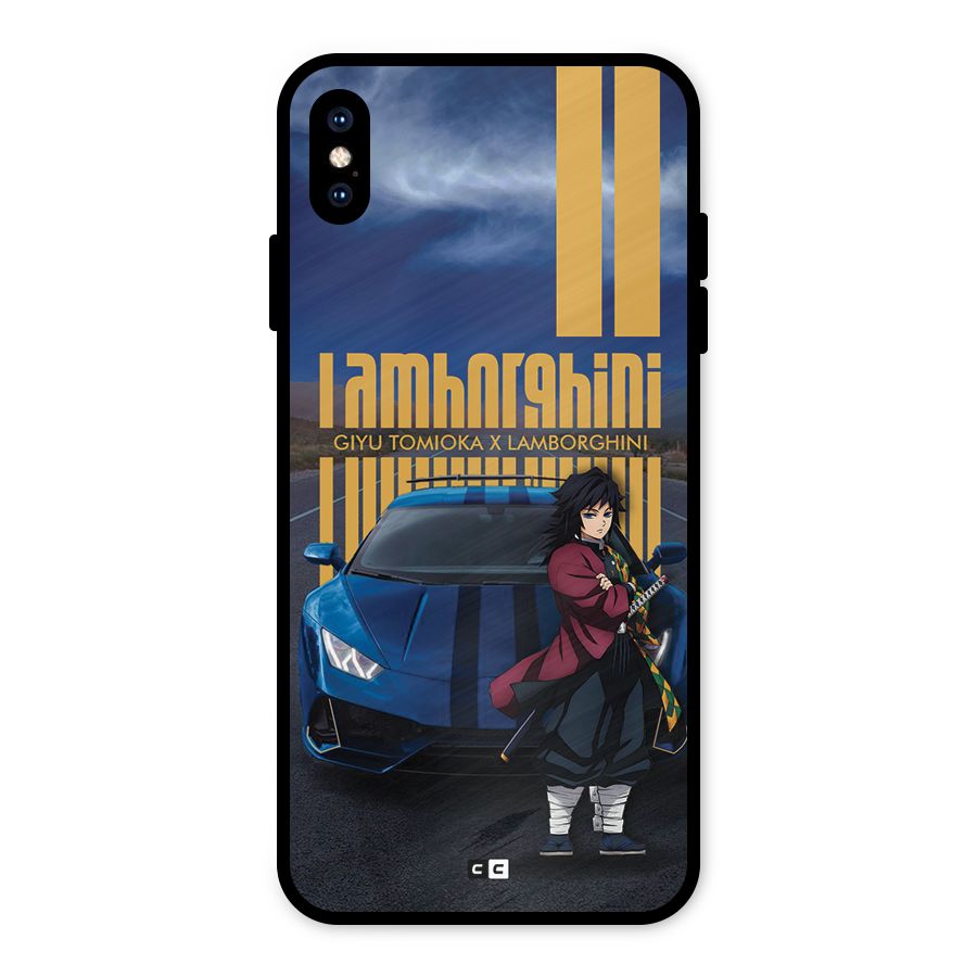 Giyu Tomioka Supercar Metal Back Case for iPhone XS Max
