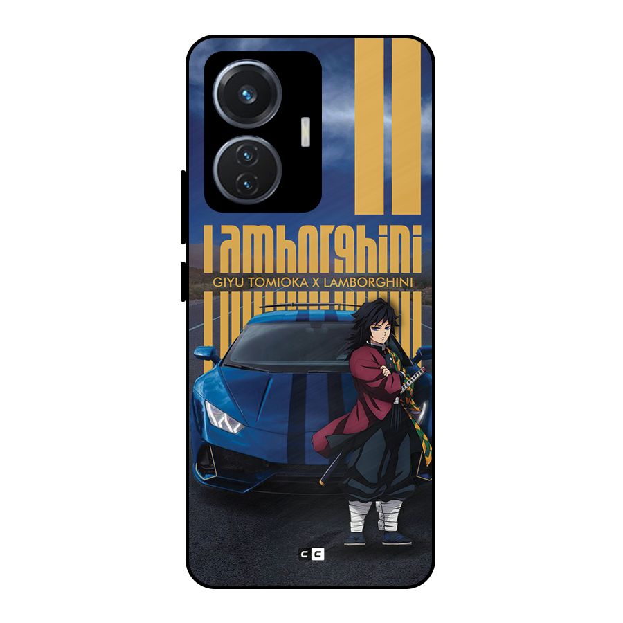 Giyu Tomioka Supercar Metal Back Case for iQOO Z6 44W