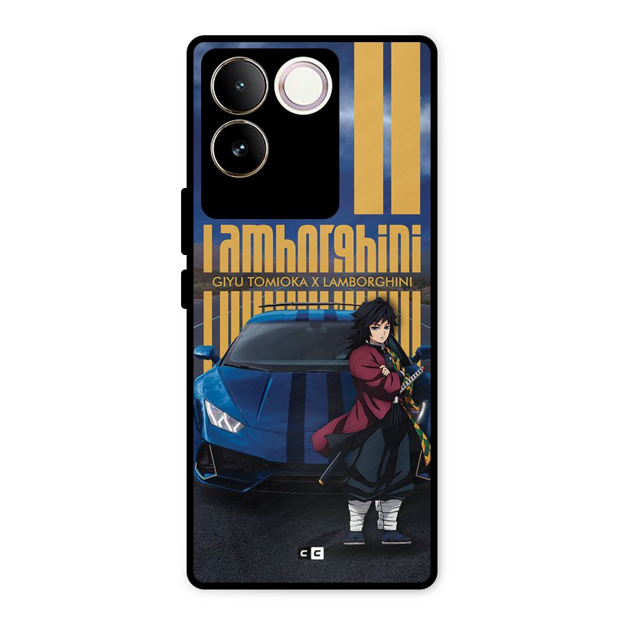Giyu Tomioka Supercar Metal Back Case for iQOO Z7 Pro