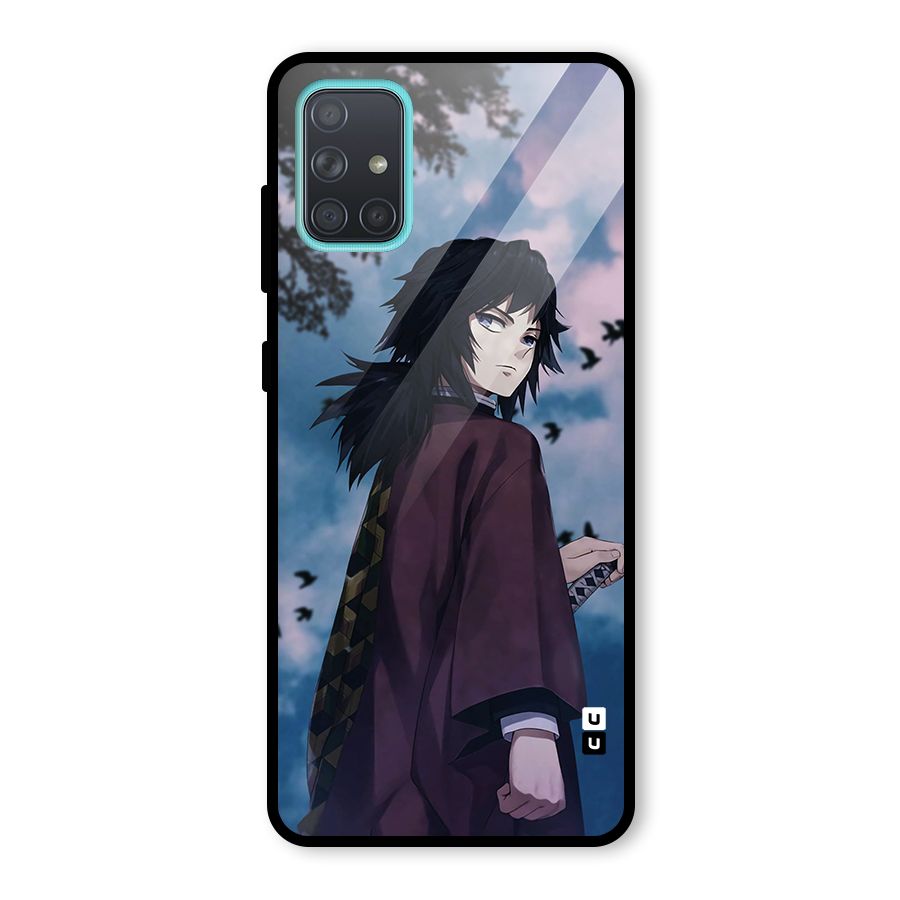 Giyu Tomioka Waiting Glass Back Case for Galaxy A71