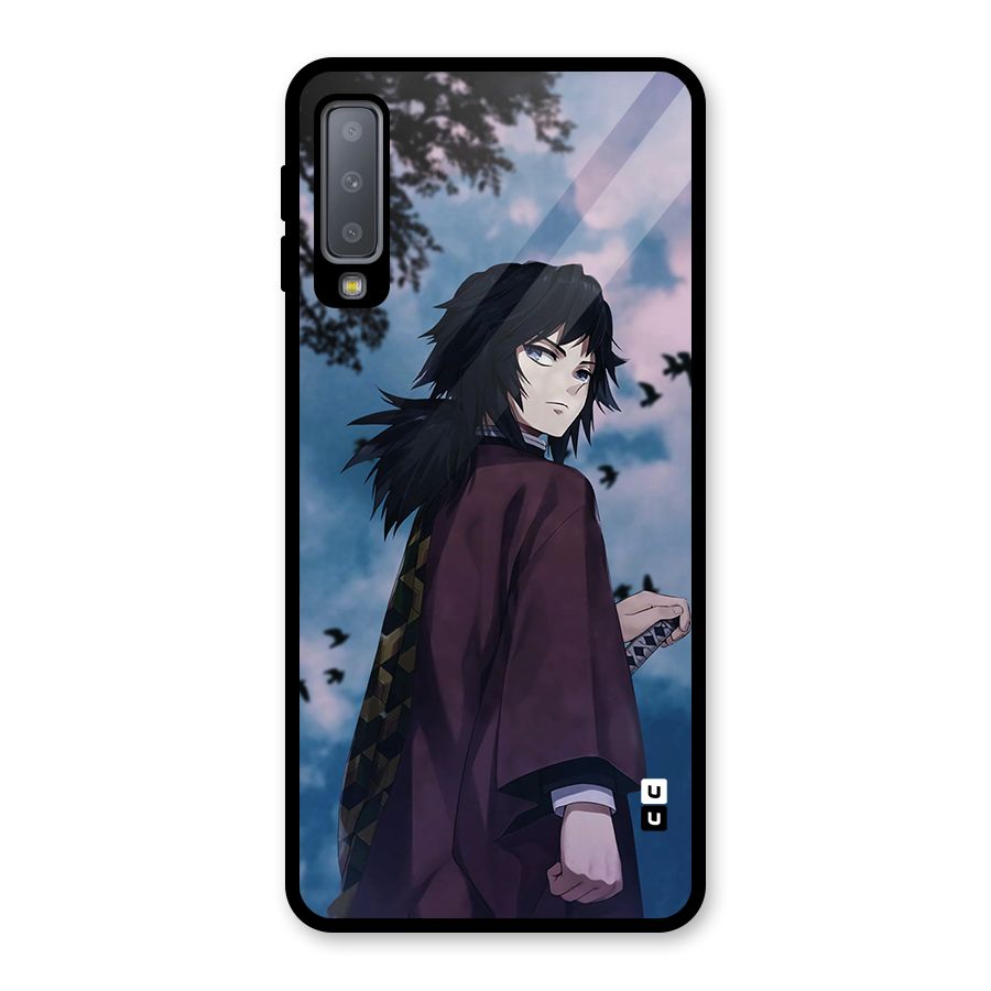 Giyu Tomioka Waiting Glass Back Case for Galaxy A7 (2018)